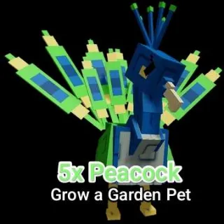 5x Peacock - Grow a Garden