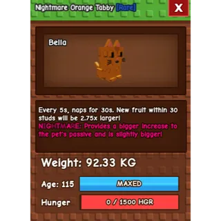 🔥 TITANIC ORANGE TABBY 🐱 (92.33KG) 💪 | MAX AGE 115 💯 | INSTANT DELIVERY ⚡
