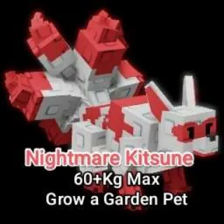 Nightmare Kitsune 60+Kg - Grow a Garden Pet