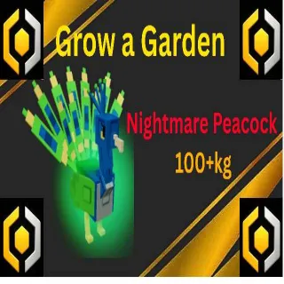 Nightmare Colossal Peacock 110+Kg - Grow a Garden Pet