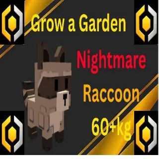 Nightmare Huge Raccoon 60+Kg - Grow a Garden Pet
