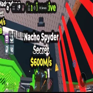 Radioactive Nacho Spyder 600M/s - Steal a Brainrot