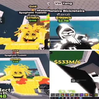 Secret Brainrots Bundle 1538M/s Total - Steal a Brainrot