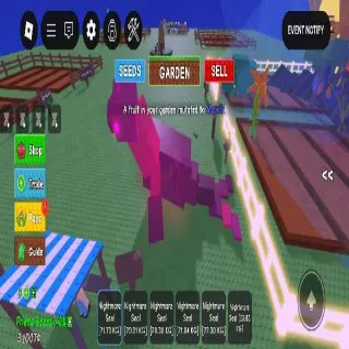 8x Nightmare Seal - Grow a Garden Pet