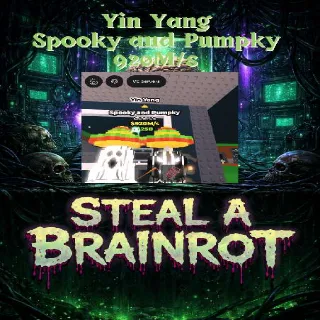 Yin Yang Spooky and Pumpky 920M/s