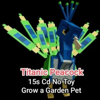 Titanic Peacock 15s Cd No Toy - Grow a Garden Pet