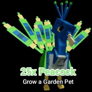 25x Peacock - Grow a Garden Pet