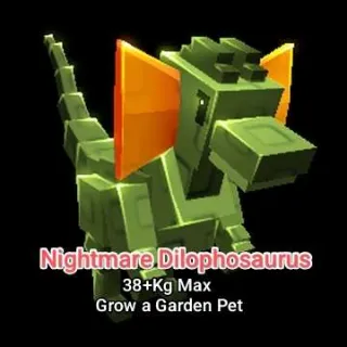 Nightmare Dilophosaurus 38+Kg Max - Grow a Garden Pet