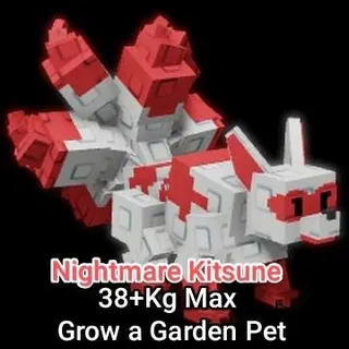 Nightmare Kitsune 38+Kg Max - Grow a Garden Pet