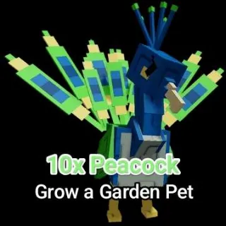 10x Peacock - Grow a Garden Pet