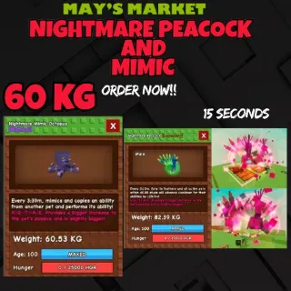 NM PEACOCK 15S AND NM MIMIC OCTOPUS 60KG PLUS !
