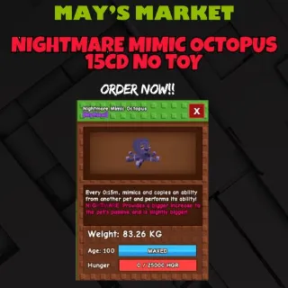 NIGHTMARE MIMIC OCTOPUS 15S CD (WITHOUT TOY)