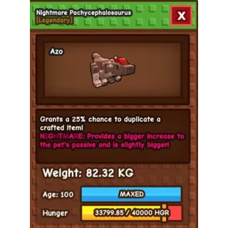 TITANIC pachycephalosaurus 80kg+