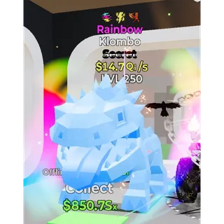 Very Rare 3 Traited Rainbow Klombo
