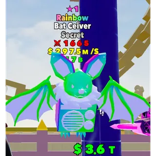 Fight The Brainrot Rainbow Bat Ceiver