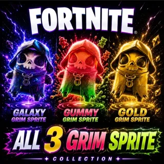 All 3 Grim Sprites - Fortnite 
