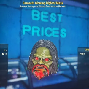 glowing Bigfoot mask
