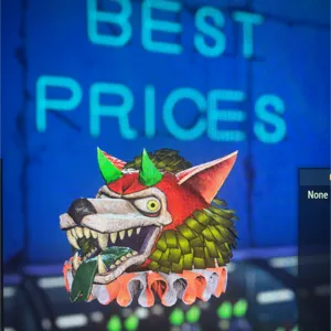 Glowing Blue devil mask