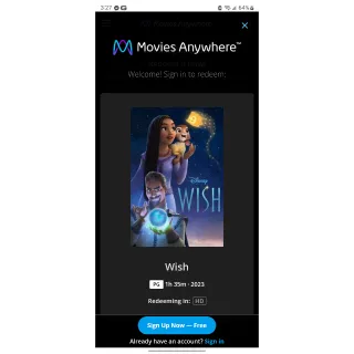 Disney Wish HD/MA Ports