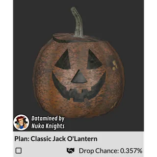 Plan: Classic Jack O'Lantern