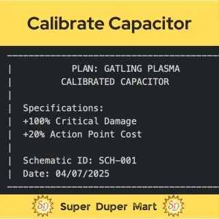 calibrated capacitor plan