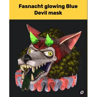 glowing blue devil