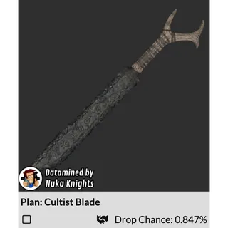 Plan: Cultist Blade