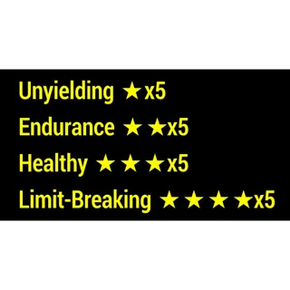 Unyielding Endurance Healthy Limit-Breaking