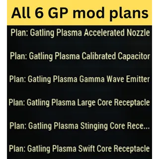 gatling plasma mod plans