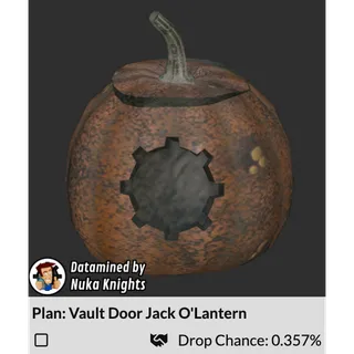 Plan: Vault Door Jack O'Lantern