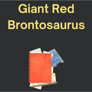 Giant Red Brontosaurus