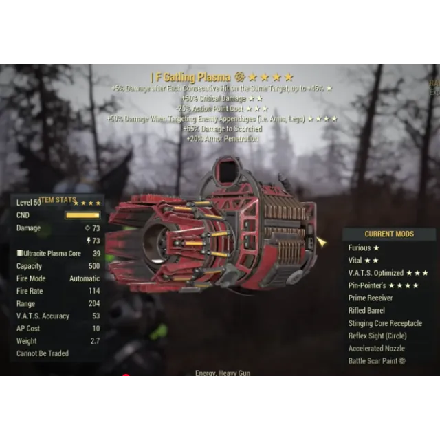 Pinpointers Fallout 76 f50c25 pin-pointer gatling plasma - Fallout 76 Game Item - Gameflip