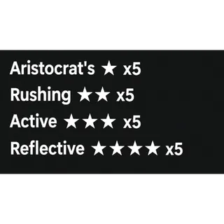 Aristocrat Rushing Active Reflective