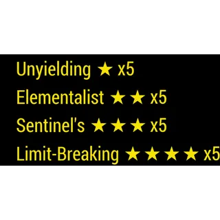 Unyielding Elementalist Sentinel LimitBreaking