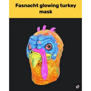 glowing turkey mask