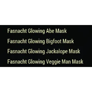 new glowing mask bundle