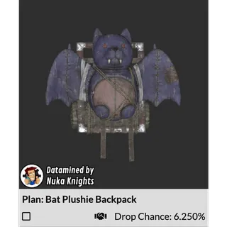 Plan: Bat Plushie Backpack