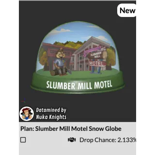 Plan: Slumber Mill Motel Snow Globe