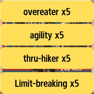 overeater agility thru-hiker 