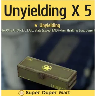 unyielding mod x5