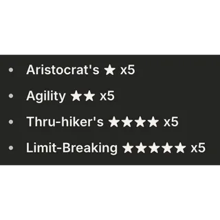 Aristocrat Agility Thru-hiker Limit-Breaking