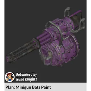 Plan: Minigun Bats Paint