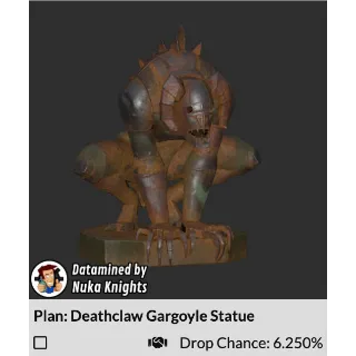 Plan: Deathclaw Gargoyle Statue