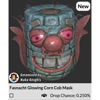 glowing corn cob mask