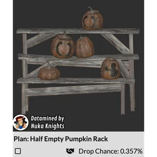 Plan: Half Empty Pumpkin Rack