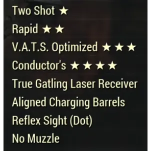 Gatling Laser [ blood sacrifice build ]
