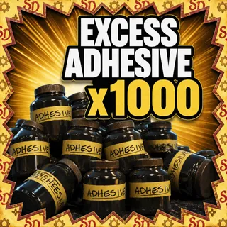 excess adhesive