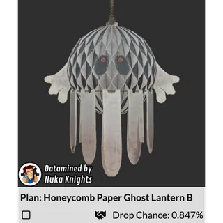 Plan: Honeycomb Paper Ghost Lantern B