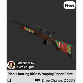 Plan: Hunting Rifle Wrapping Paper Paint
