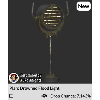 drowned flood light